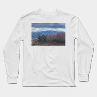 View to the Brocken in winter, Harz, Lower Saxony, Germany, Europe Long Sleeve T-Shirt